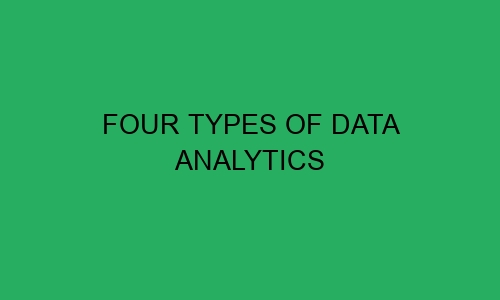 four types of data analytics 66542 1 - Four Types of Data Analytics